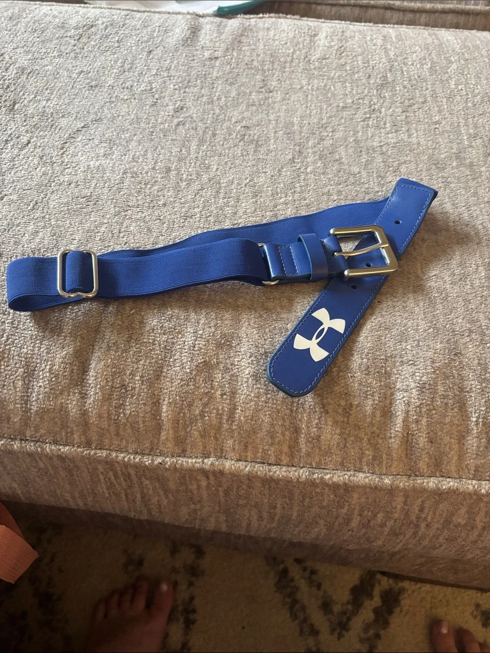 ⚾️🥎Under Armour Royal Blue baseball Elastic Logo Belt